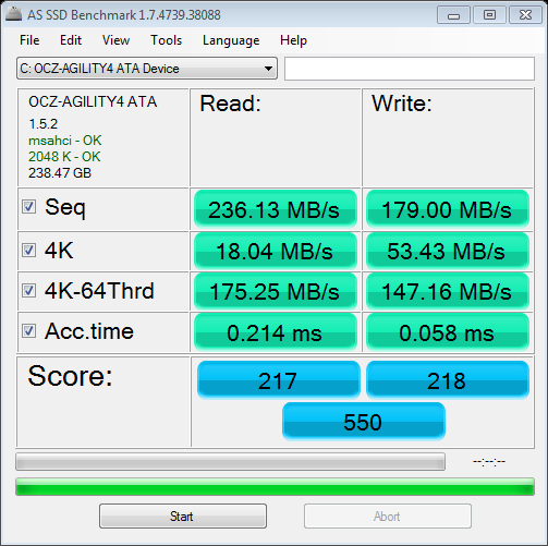 AS SSD Benchmark After Alignment